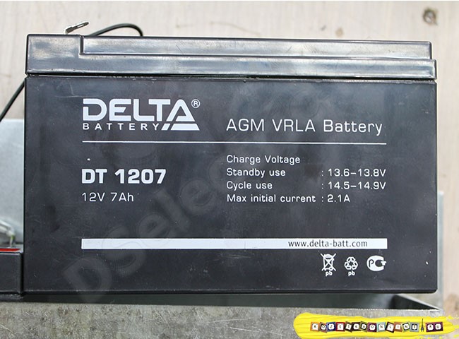 Аккумуляторы в щит DELTA серии DT 1207 12В DC Аккумуляторы в щит DELTA серии DT 1207 12В DC